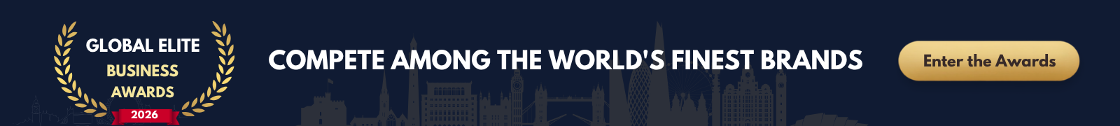 Compete among the world's finest brands — enter the 2026 Global Elite Business Awards